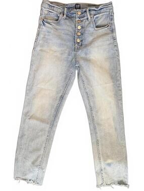 GAP | Cropped Cigarette Blue Jeans | Size 6/28R